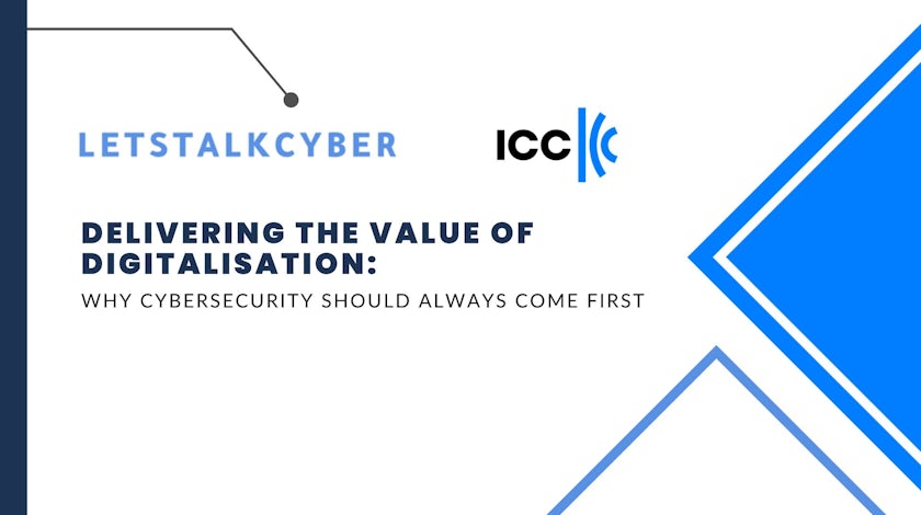 Lets talk cyber and icc event slide